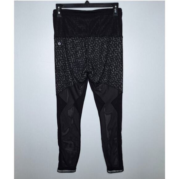 Lululemon Running In The City 7/8 Tight Full-On Luxtreme Heathered Net Pop 6 - Picture 8 of 15